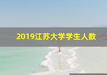 2019江苏大学学生人数