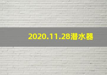 2020.11.28潜水器