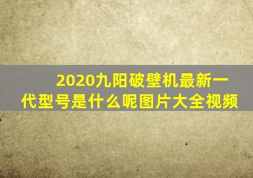 2020九阳破壁机最新一代型号是什么呢图片大全视频