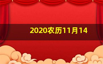 2020农历11月14