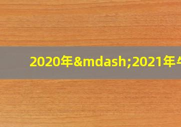 2020年—2021年牛市