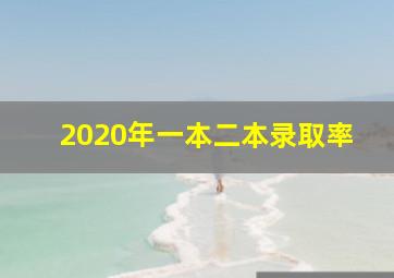 2020年一本二本录取率