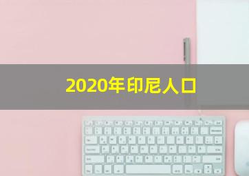 2020年印尼人口