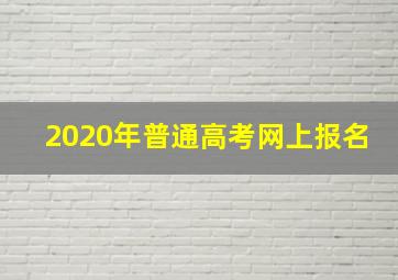 2020年普通高考网上报名