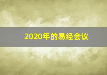 2020年的易经会议