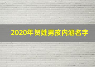 2020年贺姓男孩内涵名字