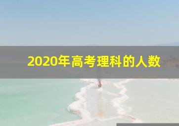 2020年高考理科的人数