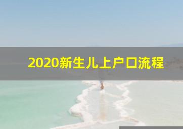 2020新生儿上户口流程