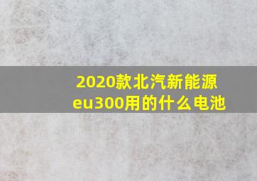 2020款北汽新能源eu300用的什么电池