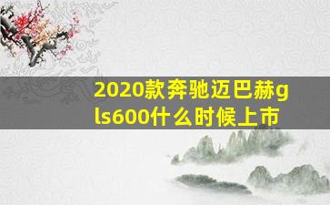 2020款奔驰迈巴赫gls600什么时候上市