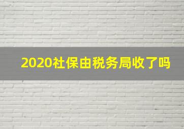 2020社保由税务局收了吗