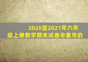 2020至2021年六年级上册数学期末试卷辛集市的