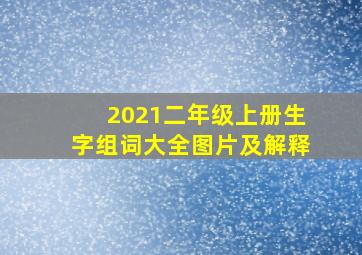 2021二年级上册生字组词大全图片及解释