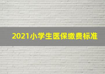 2021小学生医保缴费标准