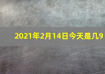 2021年2月14日今天是几9