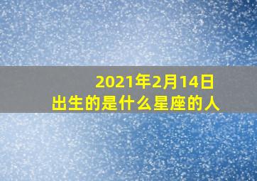 2021年2月14日出生的是什么星座的人