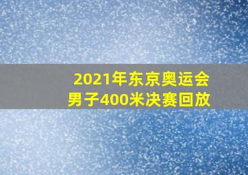 2021年东京奥运会男子400米决赛回放