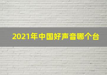 2021年中国好声音哪个台