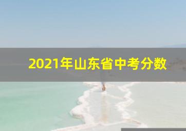 2021年山东省中考分数