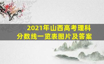 2021年山西高考理科分数线一览表图片及答案