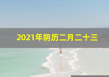 2021年阴历二月二十三