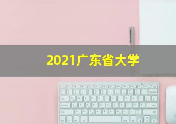 2021广东省大学