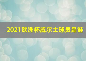 2021欧洲杯威尔士球员是谁