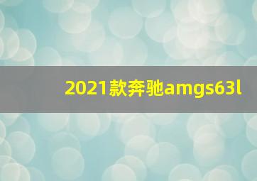 2021款奔驰amgs63l