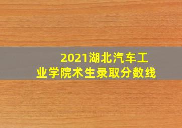 2021湖北汽车工业学院术生录取分数线