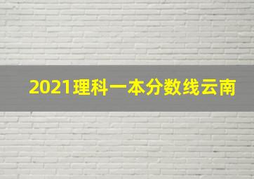 2021理科一本分数线云南