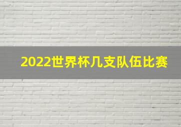 2022世界杯几支队伍比赛