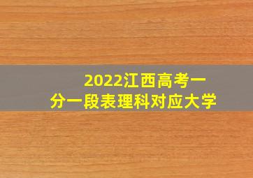 2022江西高考一分一段表理科对应大学