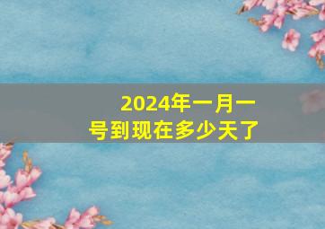 2024年一月一号到现在多少天了