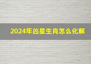 2024年凶星生肖怎么化解