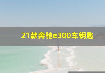 21款奔驰e300车钥匙