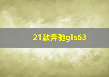 21款奔驰gls63