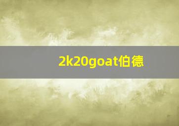 2k20goat伯德