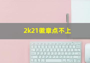 2k21徽章点不上