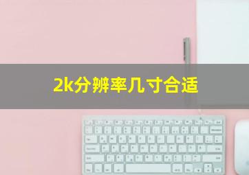 2k分辨率几寸合适