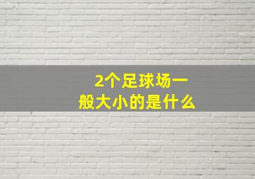 2个足球场一般大小的是什么