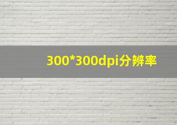 300*300dpi分辨率