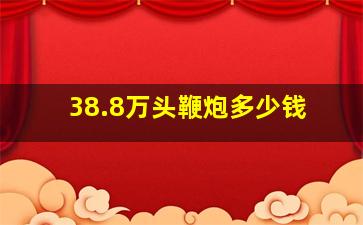 38.8万头鞭炮多少钱