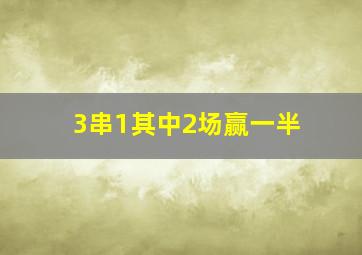 3串1其中2场赢一半