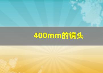 400mm的镜头