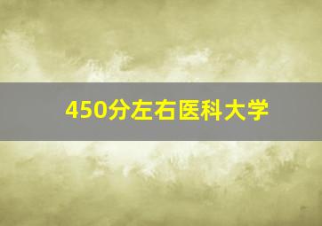 450分左右医科大学