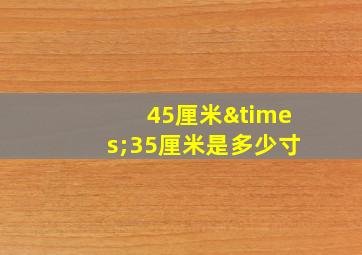 45厘米×35厘米是多少寸