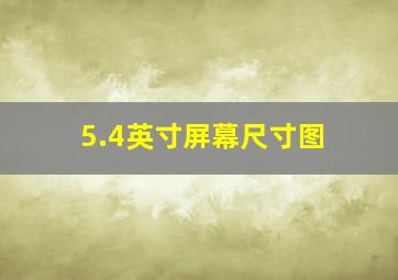 5.4英寸屏幕尺寸图