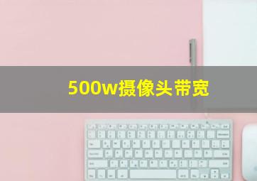 500w摄像头带宽