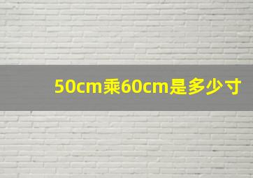 50cm乘60cm是多少寸