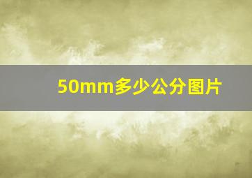 50mm多少公分图片